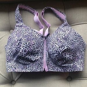 Victoria’s Secret Sports Bra - Purple Cheetah Print - 34DD